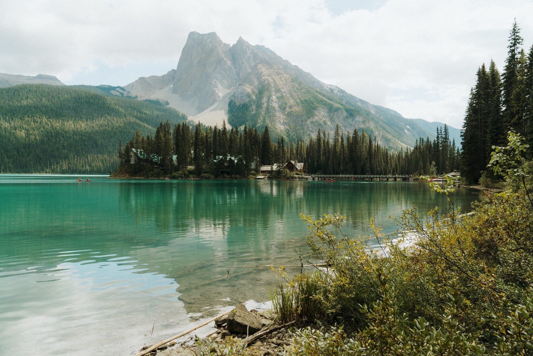Emerald Lake Góry Skaliste